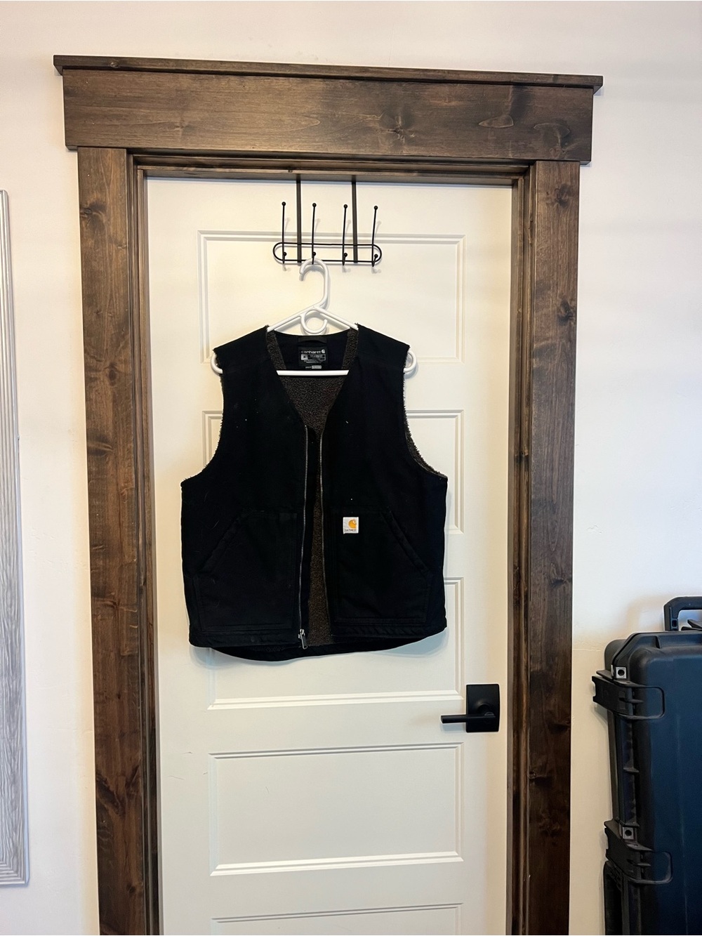 Carhartt Black Zip-Up Sherpa Vest